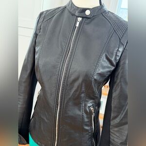 Express Black Faux Leather Jacket